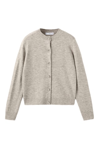 Cardigan maille boutons - Gris clair