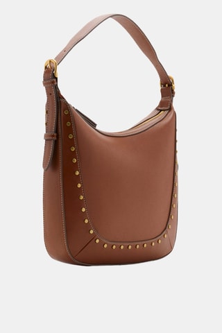 Sac porté épaule clouté - Marron