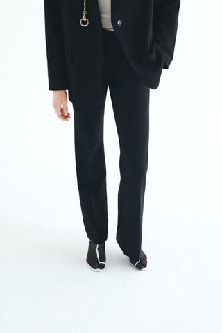 Pantalon flare taille normale - Noir