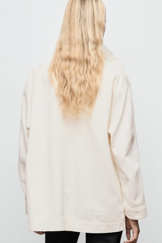 Parka jean oversize avec poches - Écru