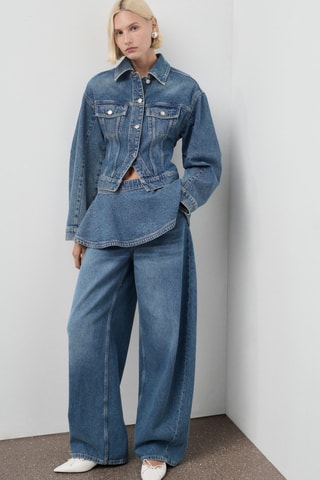 Microjupe en jean - Bleu