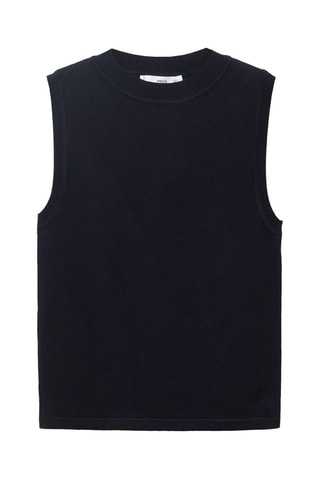 Top maille fine - Bleu marine