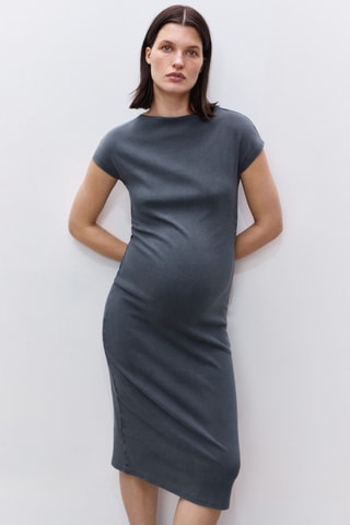 Robe en coton pour future maman - Gris