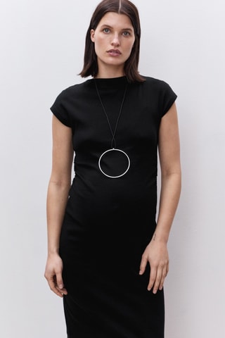 Robe en coton pour future maman - Noir