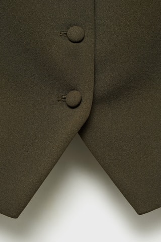 Gilet costume boutons - Kaki