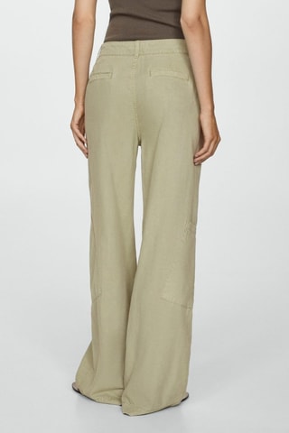 Pantalón lyocell cordón ajustable - Caqui