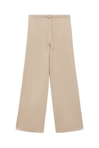 Pantalón recto punto - Gris claro
