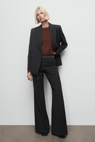 Pull-over maille clouté - Marron