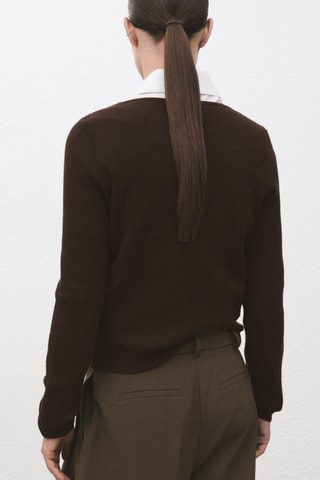 Pull-over en maille fine - Marron