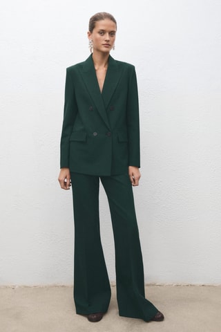 Pantalon de costume flare - Vert