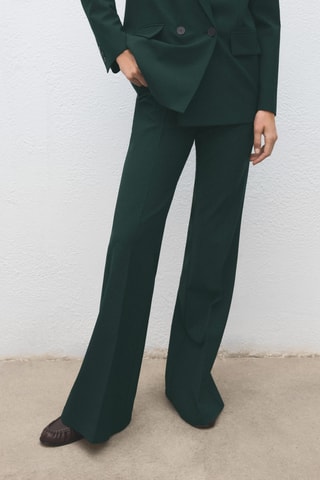 Pantalon de costume flare - Vert
