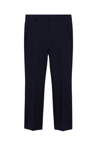 Pantalón recto pinzas - Azul marino