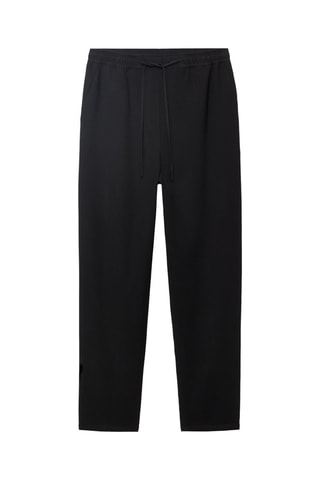 Pantalón fluido cordón - Negro