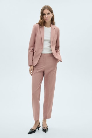 Pantalon droit costume - Rose clair
