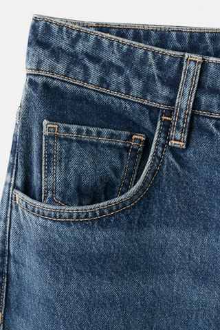 Jeans flare taille basse - Bleu marine