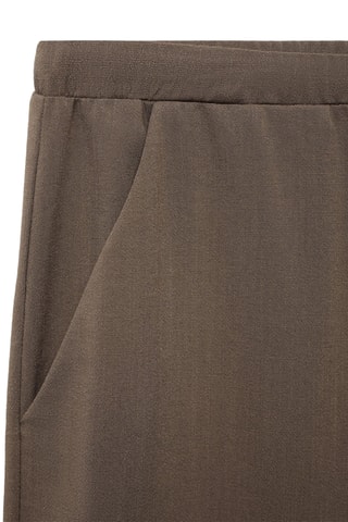 Pantalon droit nœud - Marron