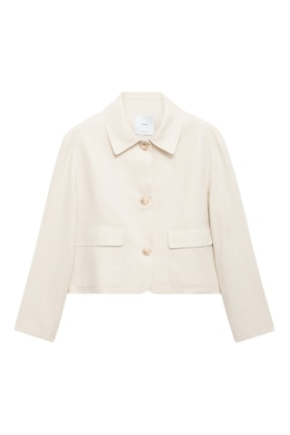 Veste en lin poches - Écru