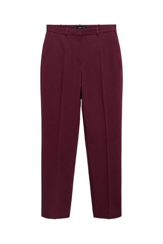 Pantalon droit costume - Bordeaux