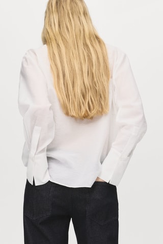 Blouse détails dentelle - Écru