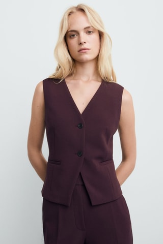 Gilet costume cintré - Violet