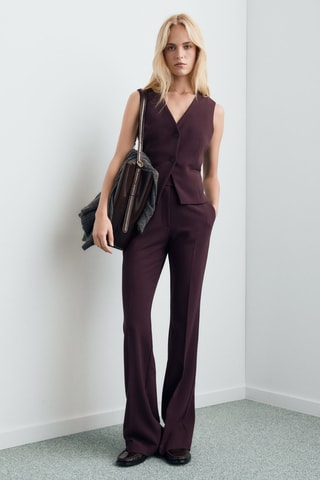 Gilet costume cintré - Violet