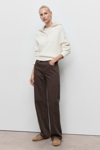 Jean Miami droit taille normale - Marron