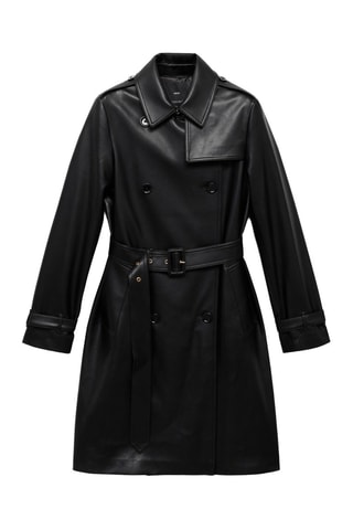 Trench simili - Noir