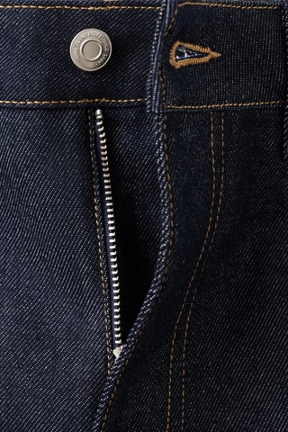 Jean droit à revers - Bleu