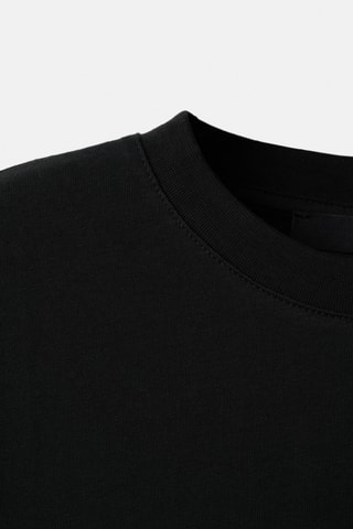 T-shirt message strass - Noir