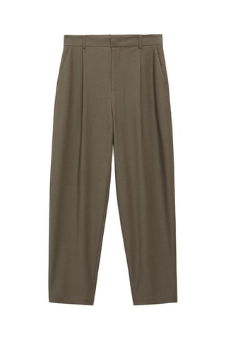 Pantalón recto tiro normal - Verde