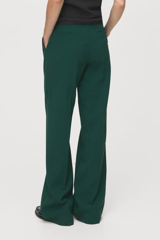 Pantalon droit taille normale - Vert