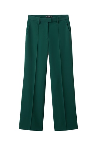 Pantalon droit taille normale - Vert