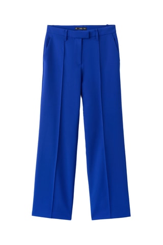 Pantalon droit taille normale - Bleu