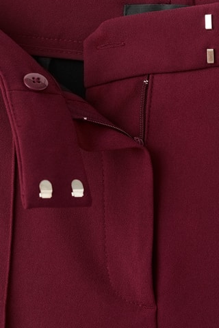 Pantalon droit taille normale - Bordeaux