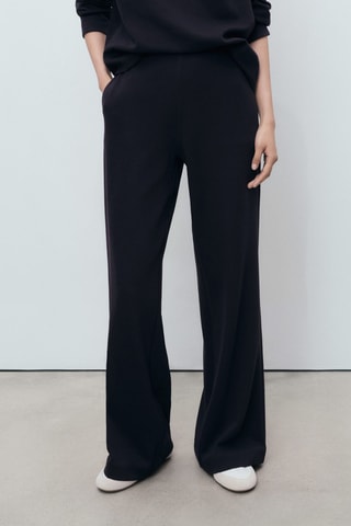 Pantalon jogger coton - Bleu marine