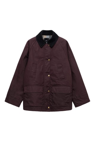 Parka coton en velours côtelé - Bordeaux