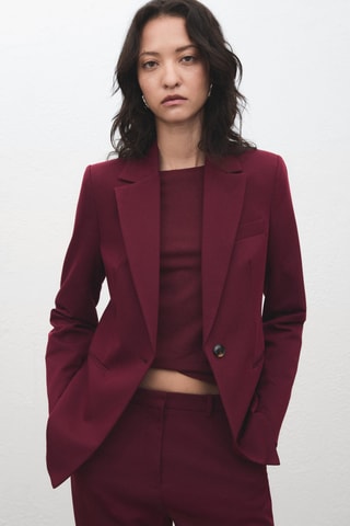 Blazer costume cintré - Bordeaux