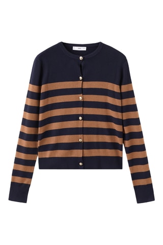 Cardigan fendu sur les poignets - Marron