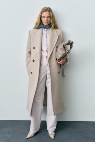 Blouson en jean froncé - Violet