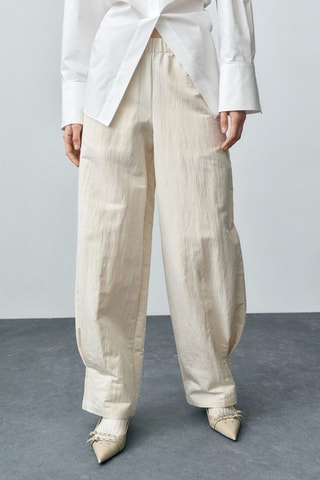Pantalon de jogging pinces - Écru