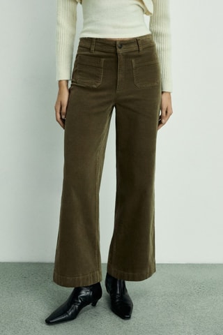 Pantalon Catherin style jupe - Kaki