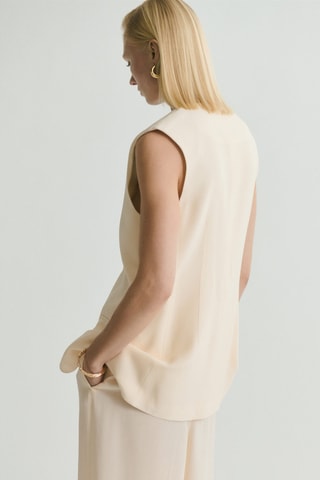 Gilet costume fluide - Beige