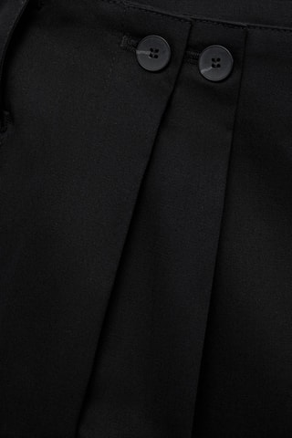 Pantalon coton boutonné - Noir