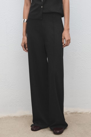 Pantalon droit taille élastique - Gris