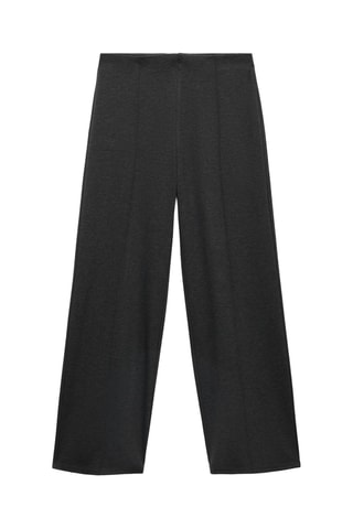 Pantalon droit taille élastique - Gris