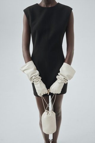 Robe coutures à poche - Noir