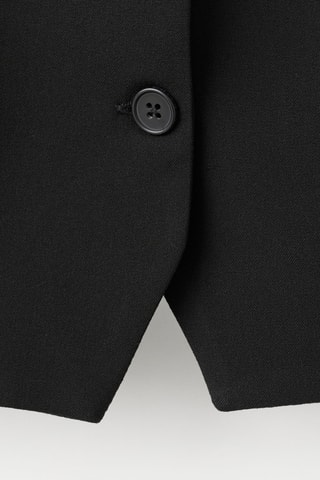 Gilet costume boutons - Noir