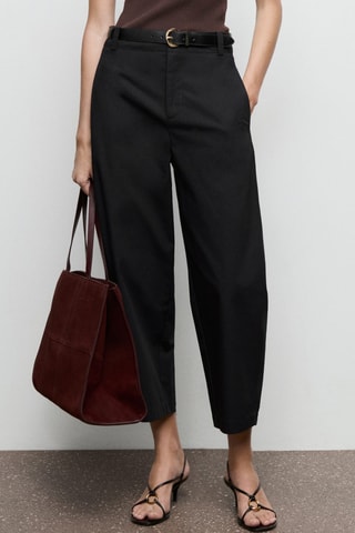 Pantalon ballon taille haute - Noir