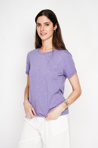 Camiseta de lino - Violeta