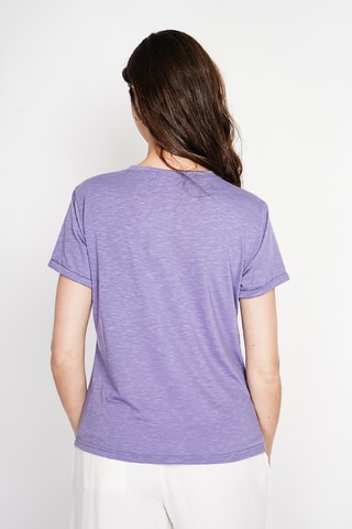 Camiseta de lino - Violeta